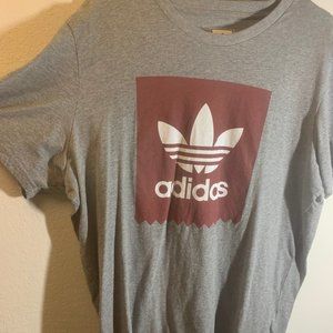 Adidas Originals athletic gray box logo t-shirt